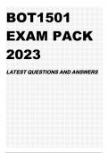 BOT1501 EXAM PACK 2023