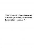 TMC; Final Exam Questions with Answers Latest 2023 (Already Graded A+)