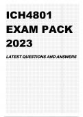 ICH4801 EXAM PACK 2023