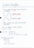 Summary of cubic graphs for AP Mathematics