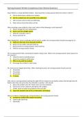 Nursing Assistant Written Competency Exam Review Questions/Answers.