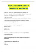 NSG 316 EXAM 2 WITH CORRECT ANSWERS