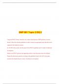 DNP 801 Topic 2 DQ 2