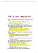 PN3 Exam 1 Questions