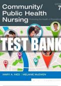 Test Bank for Community Public Health Nursing 7th Edition by Nies