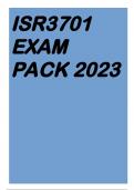 ISR3701 EXAM PACK 2023