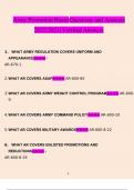 Army Promotion Board Questions questions and answers(2023) (verified answers)