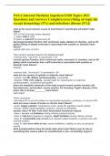 PAEA Internal Medicine Inpatient EOR Topics 2023 Questions and Answers Complete;(everything on topic list except hematology (5%) and infectious disease (5%))