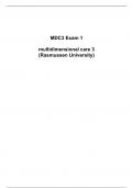 NUR 2502 / NUR2502 Final Exam Latest 2023: Multidimensional Care III / MDC 3 - Rasmussen College