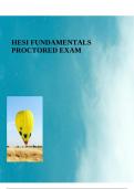 HESI FUNDAMENTALS PROCTORED EXAM