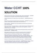 Water CCHT 100%  SOLUTION