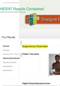 Shadow Health HEENT Tina Jones with complete solution