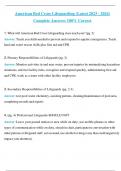 American Red Cross ALL TESTS BUNDLE | American Red Cross Lifeguarding Chapter 6, 10 | Lifeguarding Final | BLS | CPR | ACLS Final Exam | (Latest 2024 - 2025) Complete Answers 100% Correct