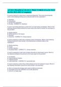 ATI RN PHARMACOLOGY PROCTORED EXAM TEST BANK 2022-2023 (Complete).