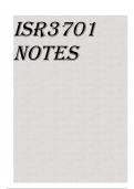 ISR3701 NOTES