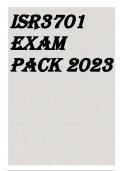 ISR3701 EXAM PACK 2023