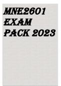 MNE2601 EXAM PACK 2023