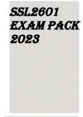 SSL2601 EXAM PACK 2023