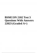 BSMCON 2102 Test Final Exam Questions With Answers 2023 (Graded A+)