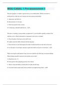 WGU CASAL 1 Pre-assessment 1 | 140 Questions with 100% Correct Answers | Verified | 47 Pages