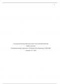 NURS 6630 Psychopharmacologic Approaches to Treatment of Psychopathology: Assessing and Treating Adult and Geriatric Clients With Mood Disorder