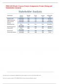 PROJ 420 Week 2 Course Project Assignment: Project Sizing and Stakeholder Analysis - Paper Graded An A