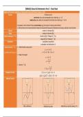 Cheat Sheet for Edexcel IAL Pure 3