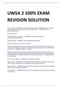 UWSA 2 100% EXAM  REVISION SOLUTION