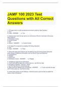 JAMF 100 2023 Test Questions with All Correct Answers 