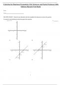 Test Bank for Calculus for Business Economics Life Sciences and Social Sciences 14th Edition Barnett / All Chapters 1 - 13 / Full Complete 2023 