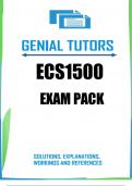 ECS1500 Exam Pack 2023