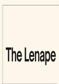 How did the Lenni-lenape Native Americans live in the late 17th century?