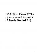 ISSA Final Exam Prep Questions and Answers 2023 (Graded A+)