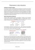 Volledige samenvatting van het vak 'Inleiding tot de polymeerchemie'