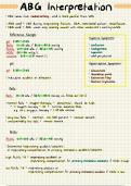 Arterial Blood Gas Interpretation - Summary Notes