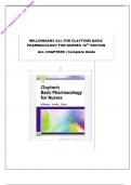 WILLIHNGANZ ALL FOR CLAYTONS BASIC PHARMACOLOGY FOR NURSES 18TH EDITION  ALL CHAPTERS | Complete Guide WITH justified answers