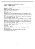 Chapter 5. Fluids and Electrolytes Test Bank For Clinical Nursing Skills: A Concept-Based Approach, 4e (Pearson) Education (Chapter 5 only Questions and Complete Solutions)