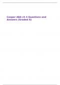 Cooper ABA ch 4 Questions and Answers (Graded A)