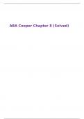 ABA Cooper Chapter 8 (Solved)