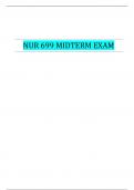 NUR 699 MIDTERM EXAM| VERIFIED SOLUTION 