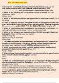 Sere 100.2 Post Test 100% 8fc 1. Ensure you record data about your communication devices, i.e. cellular phone, survival radio, and personal locator beacon on your ___________________ prior to deploying or mission execution.: EPA 2. Which of the following 