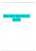 SOPHIA CONFLICT RESOLUTION UNIT 2 MILESTONE 