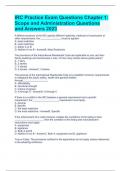 IRC Practice Exam Questions Chapter 1: Scope and Administration Questions and Answers 2023