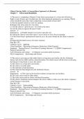 Chapter 7. Intracranial Regulation Test Bank For Clinical Nursing Skills: A Concept-Based Approach, 4e (Pearson) Education (Chapter 7 only Questions and Complete Solutions)