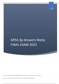 NR 241 APEA 3p Answers FINAL EXAM 2023.