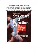 MEMMLER'S STRUCTURE & FUNCTION OF THE HUMAN BODY 12TH ED COHEN TEST BANK - QUESTIONS & ANSWERS WITH RATIONALS BEST UPDATE