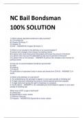 NC Bail Bondsman 100% SOLUTION