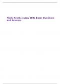 Picat/ Asvab review 2023 Exam Questions and Answers