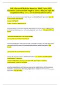 PAEA Internal Medicine Inpatient EOR Topics 2023 Questions and Answers Complete ;( everything on topic list except hematology (5%) and infectious disease (5%))