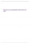 Pharmacy Law and Regulations PTCB Practice Test 2023